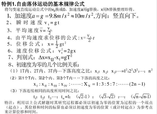 高中物理公式总结最新