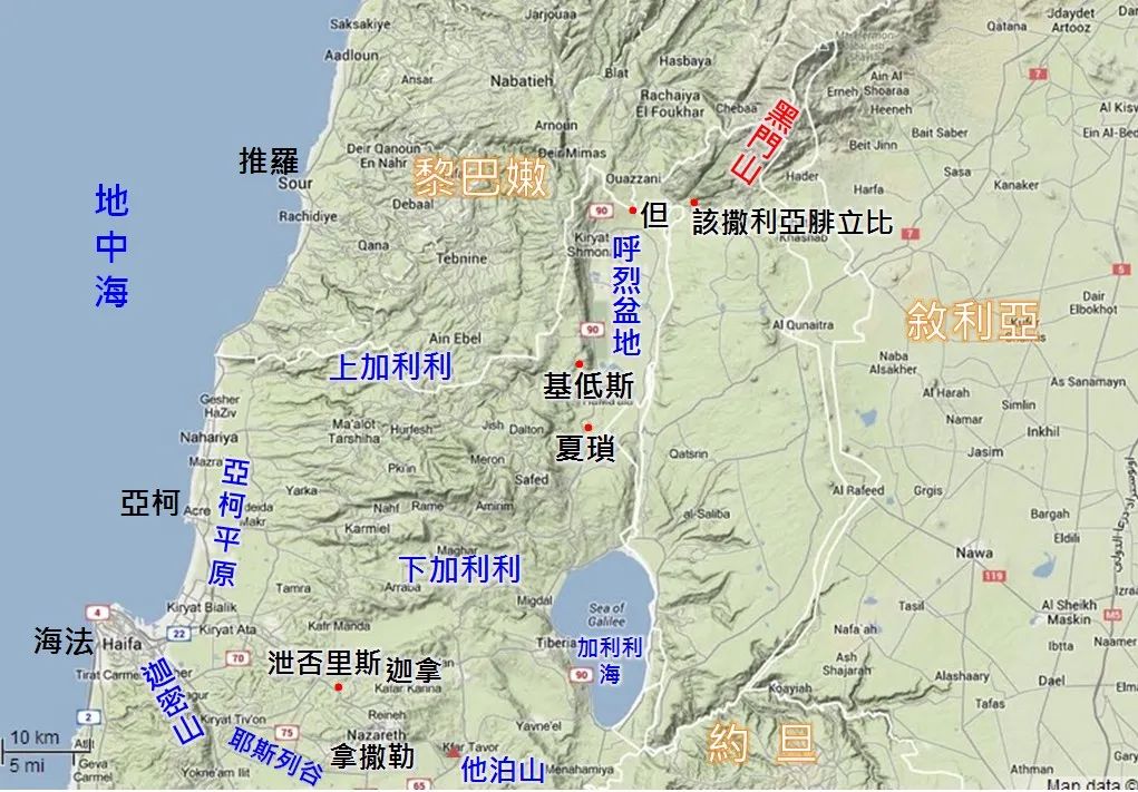 收藏60张圣经彩色地图边读边看更直观