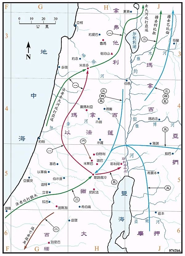 收藏60张圣经彩色地图边读边看更直观