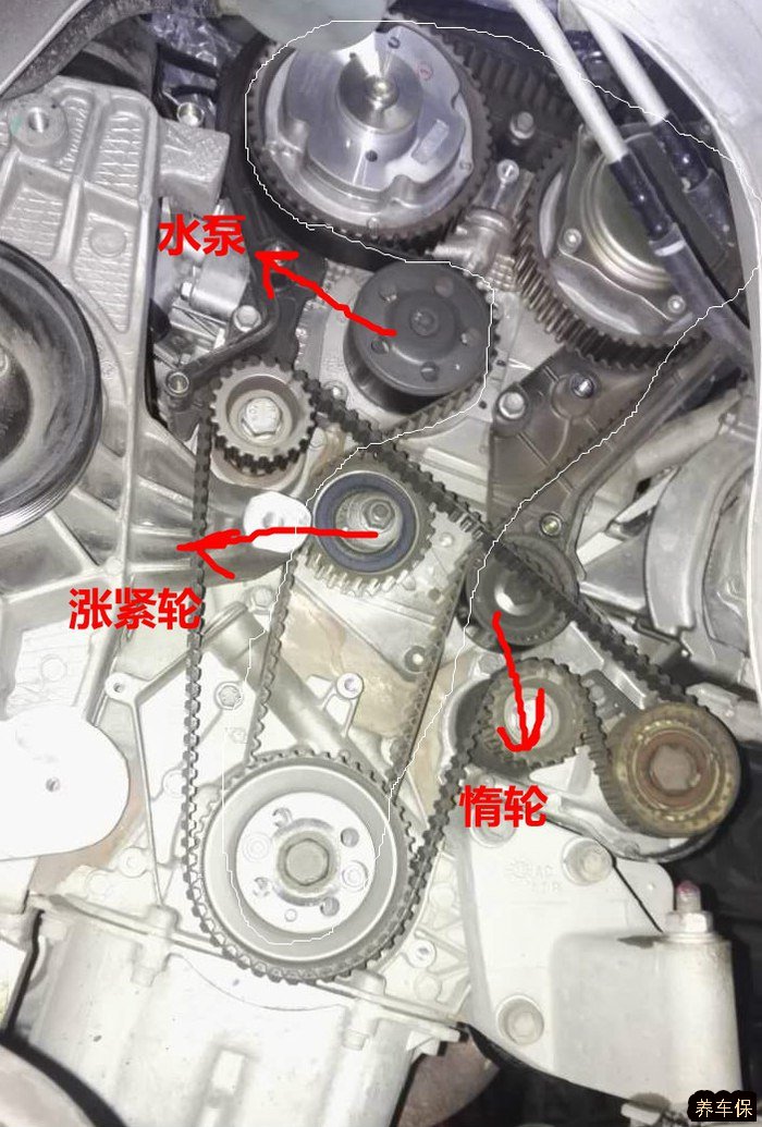 8万公里更换传祺gs5正时皮带教程非常详细