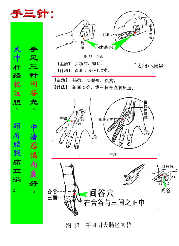 手足三针秘旨