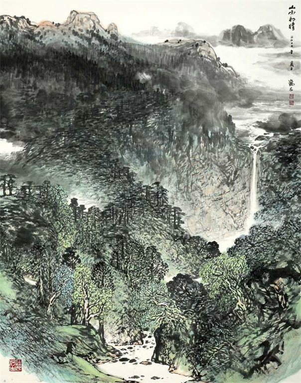 国画家郝鹤君写意山水作品 (转载)