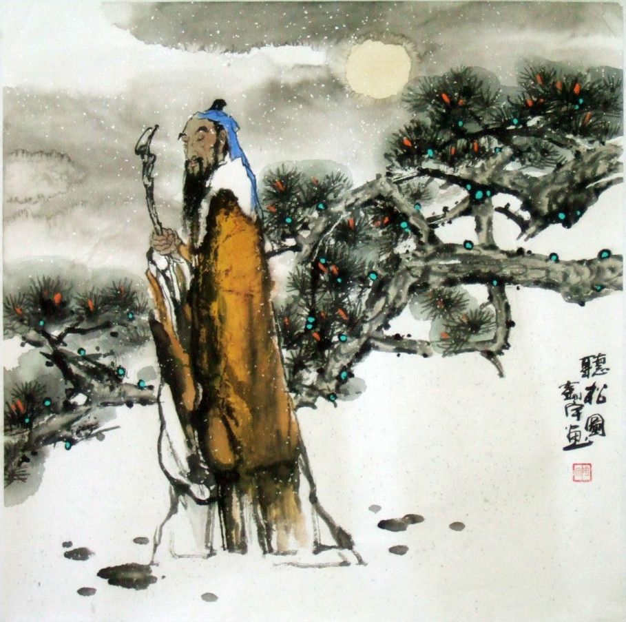 彭宇国画人物欣赏