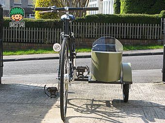 超酷的废物利用改带侧斗手工自行车制作过程自行车再设计