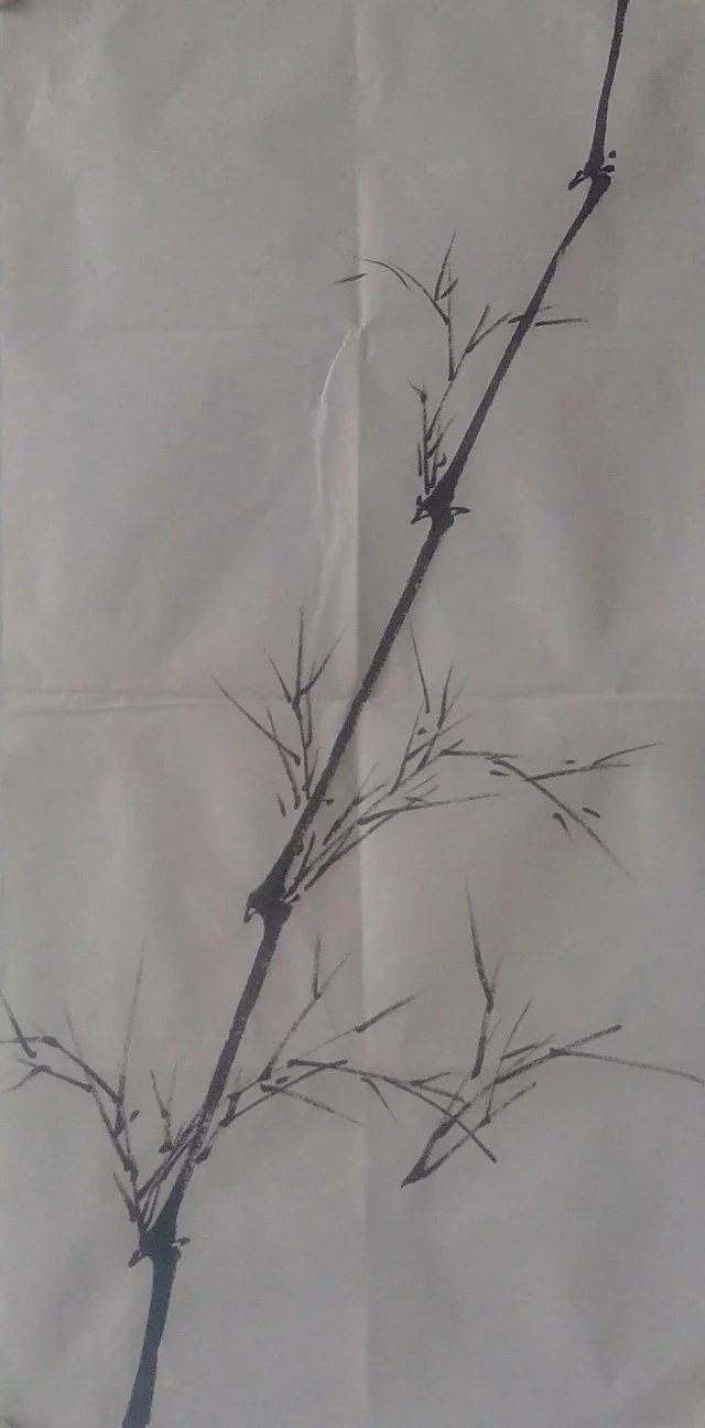 学学画画竹子画法