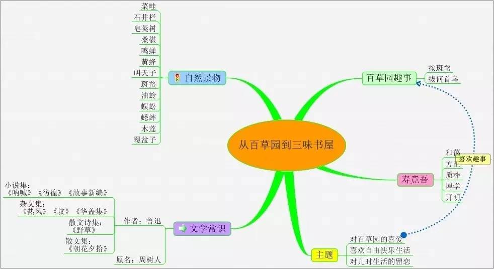 15张语文思维导图范例,孩子学习语文so easy!