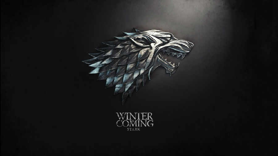 史塔克家族(house stark)家徽:冰原狼族语:凛冬将至(winter is coming