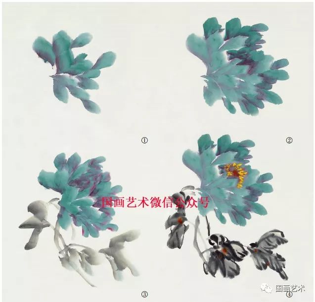 图文教程:范画临本画牡丹(1)