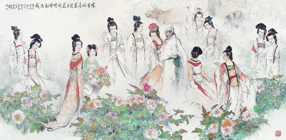 【国画】梅凯《诗情画意古代人物》系列
