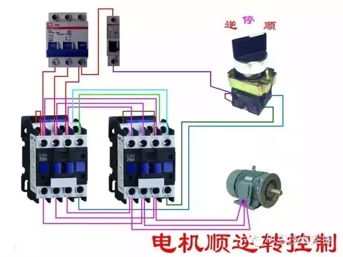 【577】电动机电气控制实物接线图