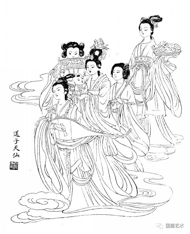 白描仕女图谱选页欣赏(1) (转载)