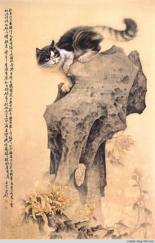 擅长油画,中国画,水彩画,年画,尤善画猫,在美术界有"猫王"之美誉.