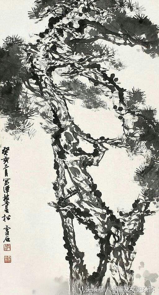 书画杂谈:专题国画作品汇编——松树集