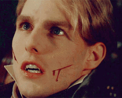 汤姆·克鲁斯在《夜访吸血鬼》中的英俊脸庞