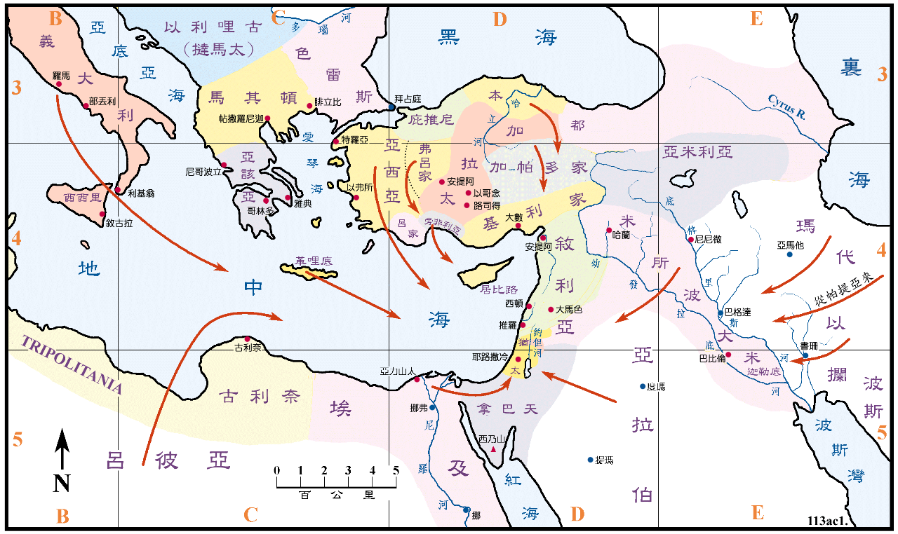 70张圣经地图值得收藏