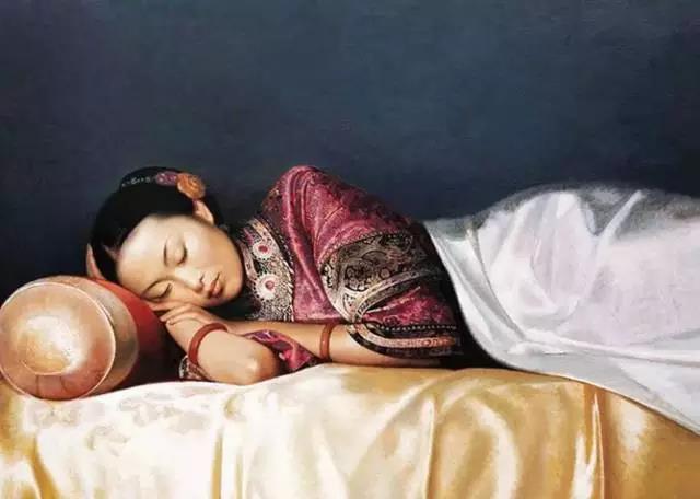 画家笔下美丽的睡美人