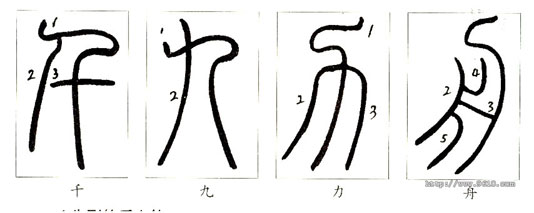 篆书书写入门小篆的笔法分析