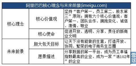 阿里巴巴一个用价值观使命与愿景驱动的公司