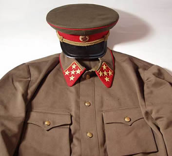 朱可夫军服的领章肩章1940年大将军帽1940元帅1935元帅装甲坦克兵