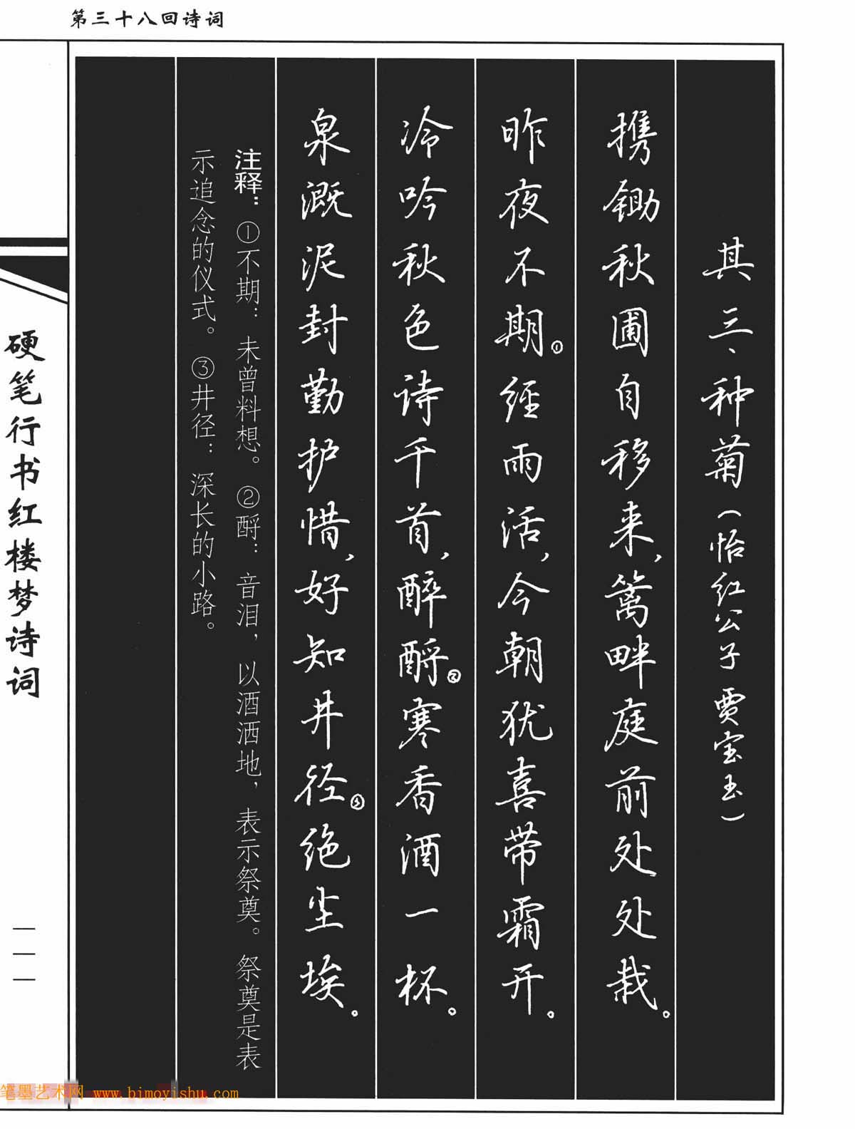 〖硬笔字帖〗吴玉生钢笔字帖欣赏《硬笔行书红楼梦诗词》