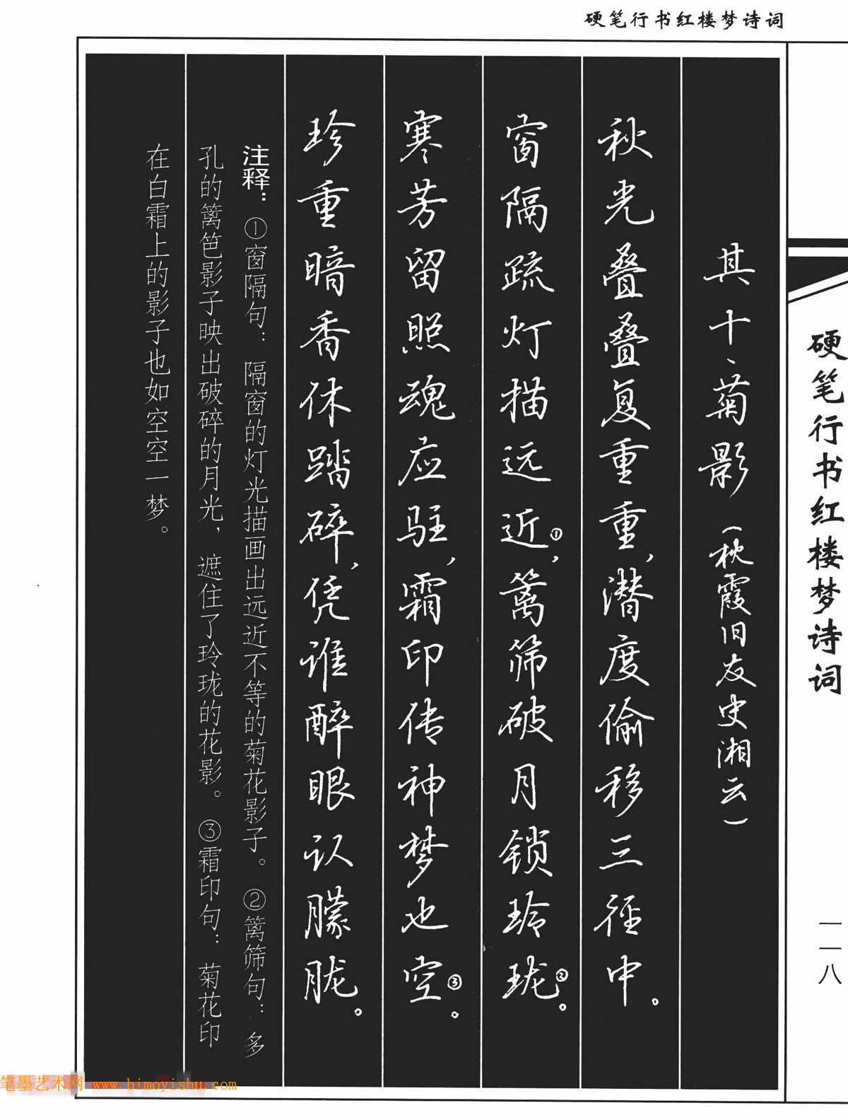 〖硬笔字帖〗吴玉生钢笔字帖欣赏《硬笔行书红楼梦诗词》