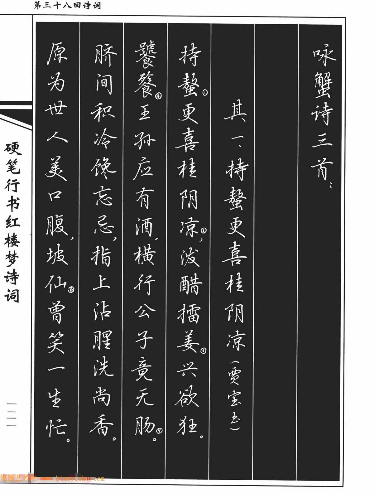 〖硬笔字帖〗吴玉生钢笔字帖欣赏《硬笔行书红楼梦诗词》