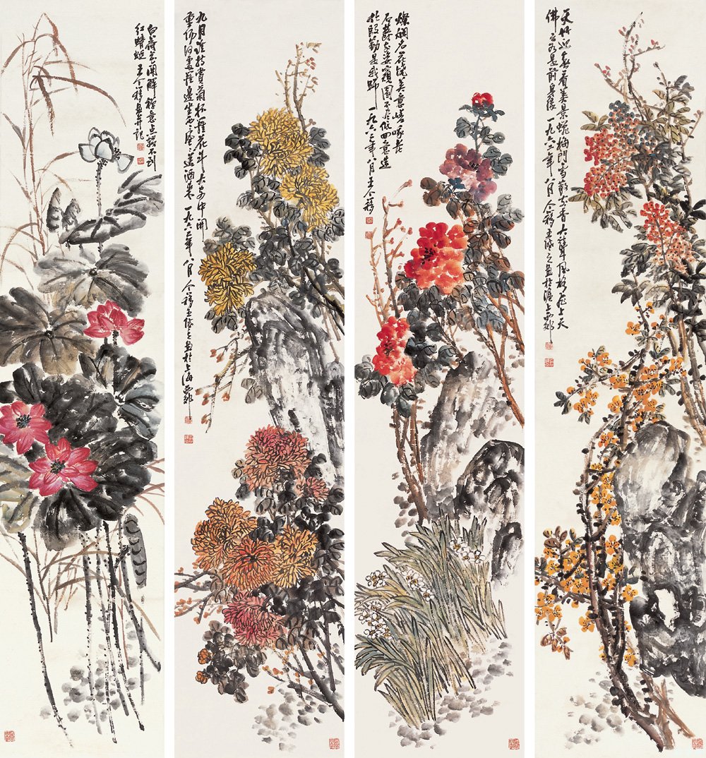 王个簃国画作品欣赏