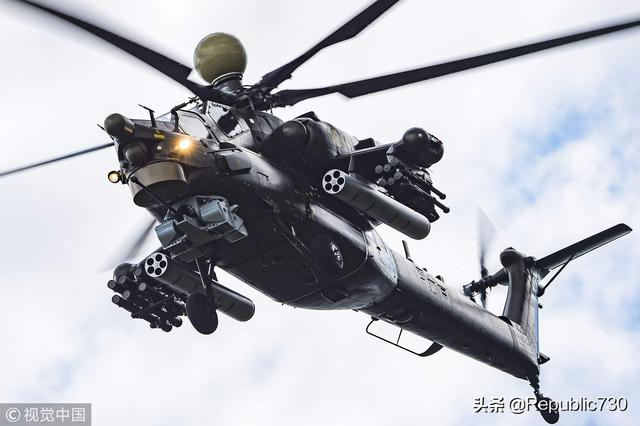 第三名:俄罗斯"浩劫"米-28n(夜战型)武装直升机