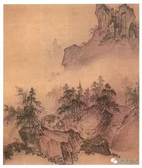 学古人画山水的境界,南宋夏圭山水画作品欣赏