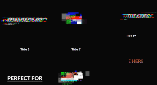 直接修改文字即可使用超级动感的标题动画20款标题动画02是不是很酷