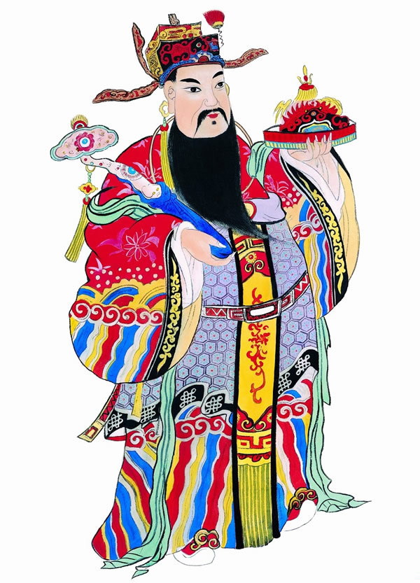 历代的财神门神