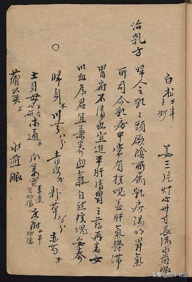 中医古方手抄本,抄录各类古方验方
