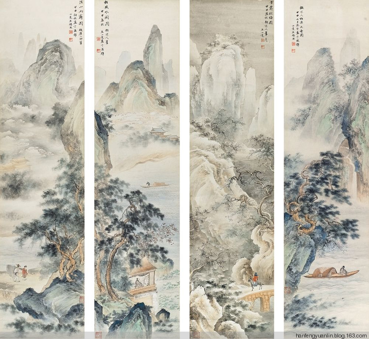 王心竟山水画作品选