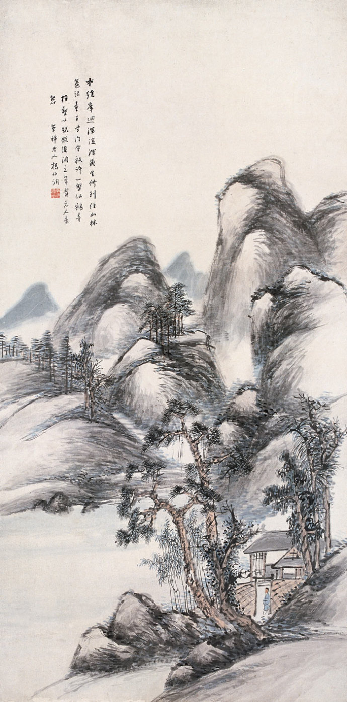 晚清画家杨伯润的山水画欣赏3