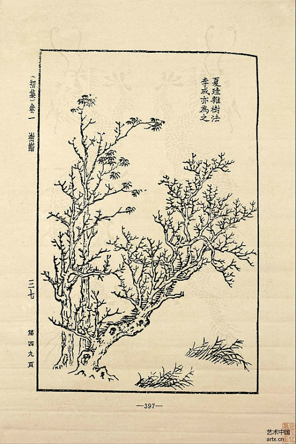 藏书阁:芥子园画谱 树谱