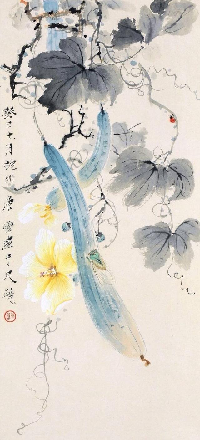 《立秋》"一叶梧桐一报秋,稻花田里话丰收.