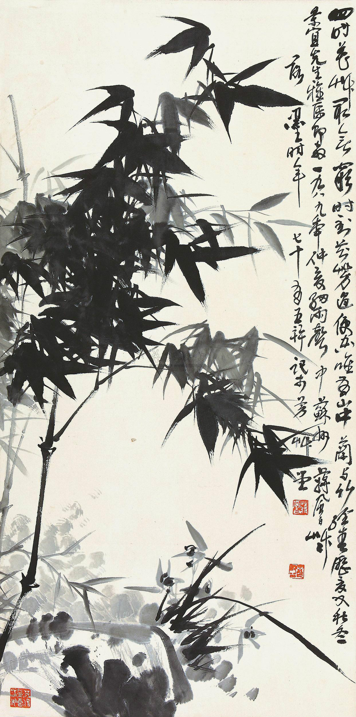 国画 写意竹子精品100幅
