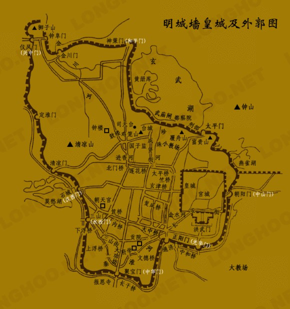 明朝时期南京详细地图