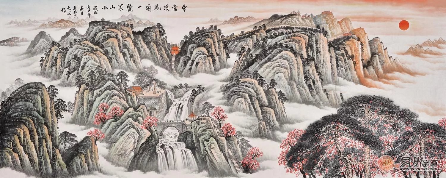 名家易天也国画山水作品【上】