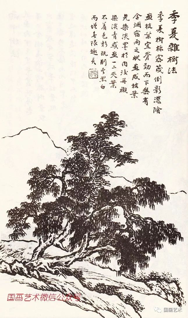 经典画谱欣赏:《马骀画宝》 山水画诀(1)