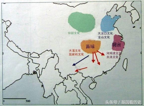 新石器时代母系社会文化,公元前5000年至3000年,分布在整个黄河中游从