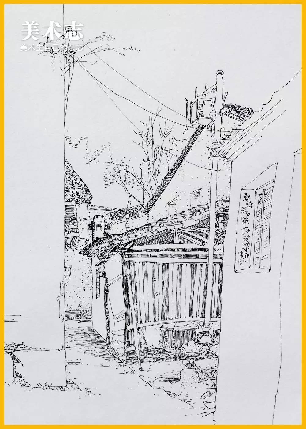 1,勾线法 近似中国画的白描画法.