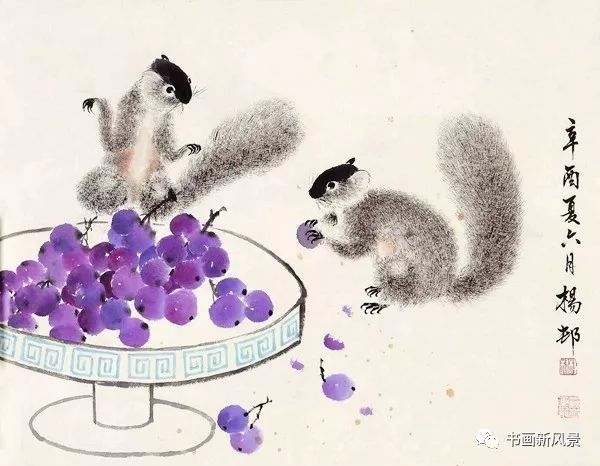 最入画的小松鼠,太美了!