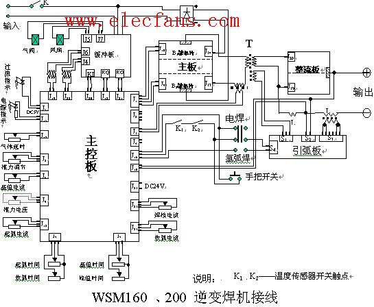 交流电焊机电原理图220v380