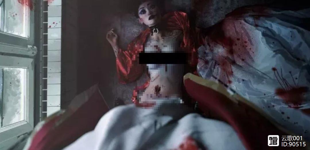在这个房间里,刚发生了一起残忍的凶杀案. 一位俏女郎被凶手杀死了.