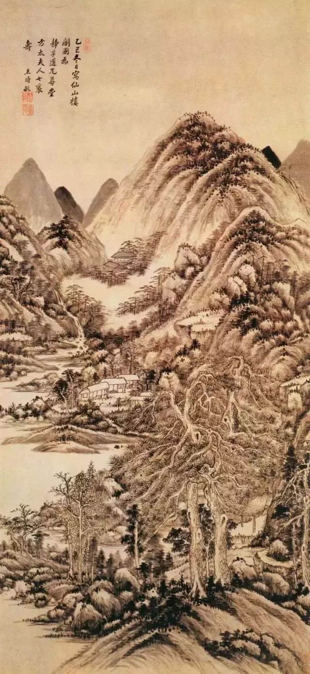 开创了山水画的"娄东派,居清初画家"四王"之首.