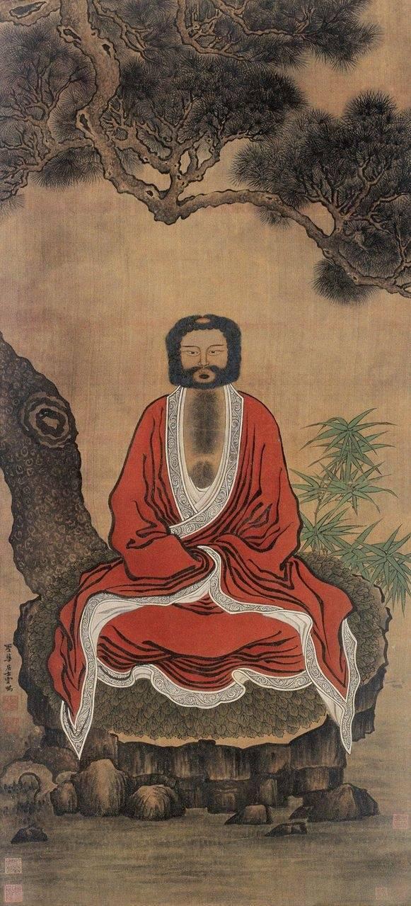 丁云鹏 明 人物画佛像敬赏
