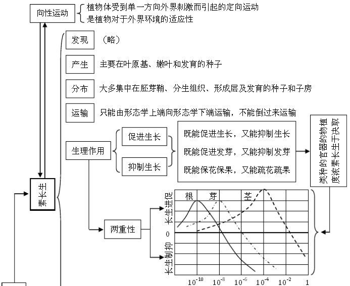 高中生物:知识结构图表(上)