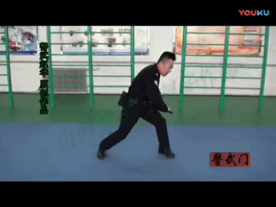 伸缩棍套路(gif)