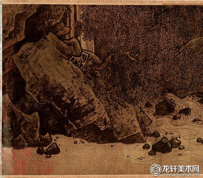 李唐濠濮图濠梁秋水图李唐画风过度重要标志性山水画